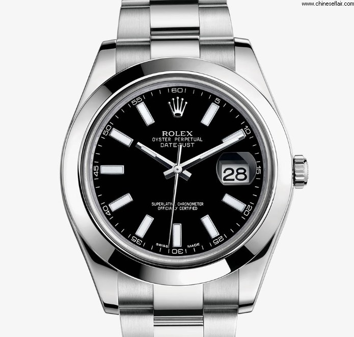 Fake Rolex Datejust II Watch Oyster 41 mm Black Dial Watch